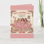 Happy Galentine's Day Greeting Card カード (正面)