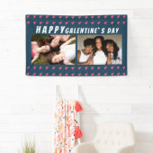 Happy Galentine's Day Pinkハートフレンド2写真 横断幕 (インサイチュ)