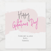 Happy Galentine's Day Wine Labels ワインラベル (シングルラベル)