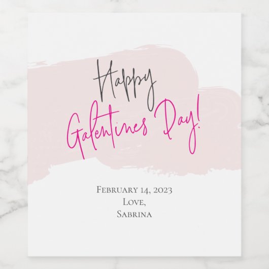 Happy Galentine's Day Wine Labels ワインラベル (シングルラベル)