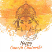 Happy Ganesh Chaturthi シール (正面)