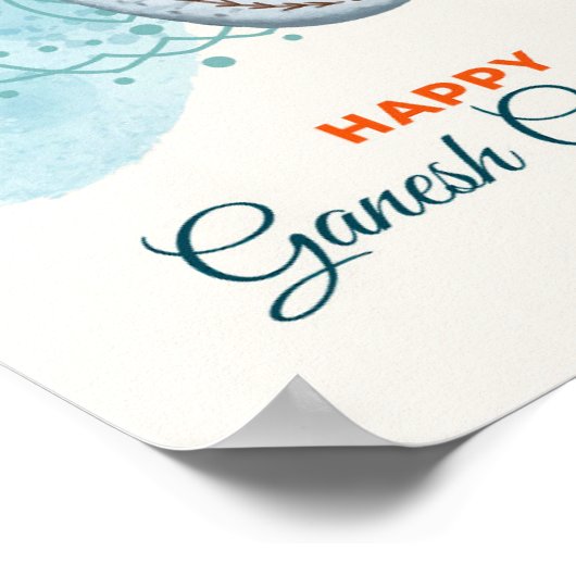 Happy Ganesh Chaturthi ポスター (角)
