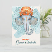 Happy Ganesh Chaturthi 招待状 (スタンド正面)