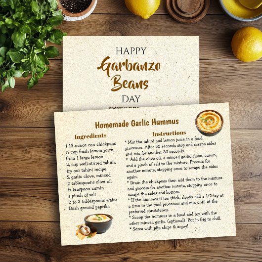 Happy Garbanzo Bean Day | October 21st Card ポストカード