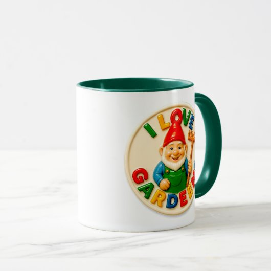 Happy Garden Gnome  マグカップ (正面右)