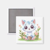 Happy Gardener Cat マグネット (正面/裏面)