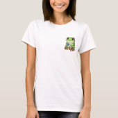 Happy Gardening Frog with Watering Can & Potted Tシャツ (正面)