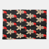 Happy Gingerbread man Winter キッチンタオル (横)