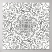 Happy Gingerbreads:詳細カラーリングページ ポスター (正面)