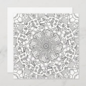 Happy Gingerbreads：詳細着色フラットカード (正面/裏面)