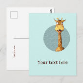 happy giraffe ポストカード (正面/裏面)