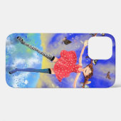 Happy Girl with Birds Case-Mate iPhoneケース (裏面 (横))