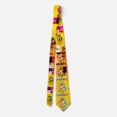 HAPPY Glitch Neck Tie ネクタイ (裏面)