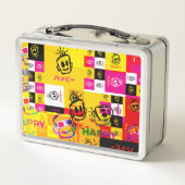 HAPPY Glitched Metal Lunchbox メタルランチボックス (裏面)