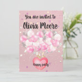 Happy glitter magic baby sweet 招待状 (スタンド正面)