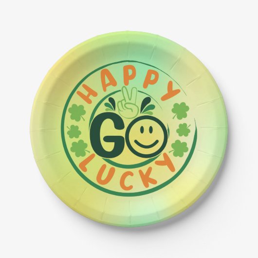 Happy Go Lucky-52904 ペーパープレート (正面)