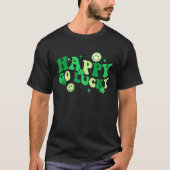 Happy Go Lucky Shamrock Funny St Patrick's Day Ire Tシャツ (正面)