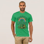 happy Go Lucky St. Patrick's Day T-Shirt Tシャツ (正面フル)