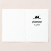 Happy Golden Birthday, 23rd Birthday Gold Foil  箔カード (内部)