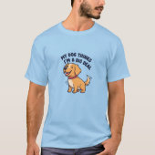 Happy Golden Retriever Puppy Cartoon — Big Deal Tシャツ (正面)