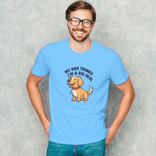Happy Golden Retriever Puppy Cartoon — Big Deal Tシャツ
