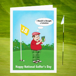Happy Golfers Day Humor April 10 カード