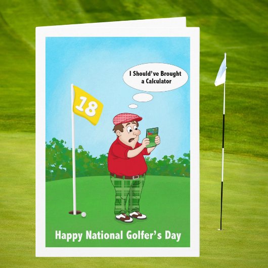 Happy Golfers Day Humor April 10 カード