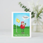 Happy Golfers Day Humor April 10 ポストカード (スタンド正面)