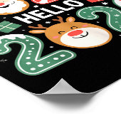 Happy Goodbye 2025 Hello 2026 Festive New Year Loo ポスター (角)