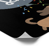 Happy Gotcha Day Dog New Puppy Adoption Birthday C ポスター (角)