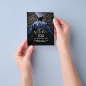 Happy Graduation招待状、Class Of 2024 チラシ (手)