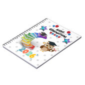 Happy Graduation 2026 - Cute Owl & Books  ノートブック (左側)
