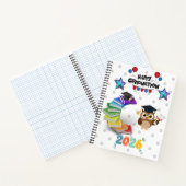 Happy Graduation 2026 - Cute Owl & Books  ノートブック (内部)