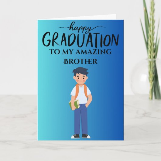 Happy Graduation toy amazing Brother カード (正面)
