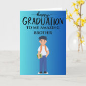 Happy Graduation toy amazing Brother カード (黄色い花)