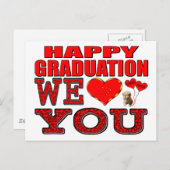 Happy Graduation We Love You ポストカード (正面/裏面)