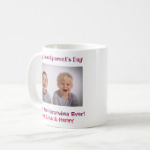 Happy Grandparent's Day最高の祖母写真 コーヒーマグカップ (正面左)