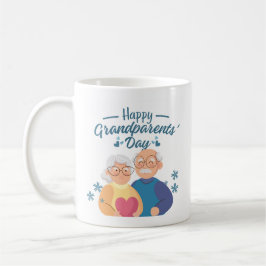 "Happy Grandparents Day" Grandma & Grandpa Gift  コーヒーマグカップ