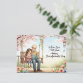 Happy grandparents day postcard ポストカード (スタンド正面)