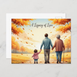Happy grandparents day postcard ポストカード
