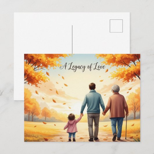 Happy grandparents day postcard ポストカード (正面/裏面)