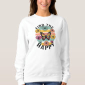 Happy Graphic Sweatshirt for Womenヴィンテージ スウェットシャツ (正面)