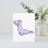 Happy Gray/Gray Cartoon 離れ Seal向き ポストカード (スタンド正面)