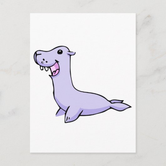 Happy Gray/Gray Cartoon 離れ Seal向き ポストカード (正面)