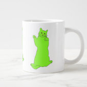 Happy Green Cats mug ジャンボコーヒーマグカップ (右)