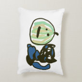 Happy Green Jack o Lantern Black Cat  アクセントクッション (裏面(縦))