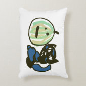 Happy Green Jack o Lantern Black Cat  アクセントクッション (正面(垂直))