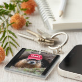 Happy Groundhog Day キーホルダー (正面右)