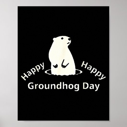 Happy Groundhog Day  ポスター (正面)