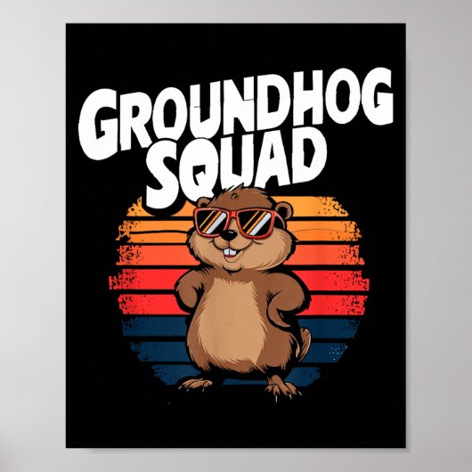 Happy Groundhog Day 2025 - Funny Groundhog Squad  ポスター (正面)